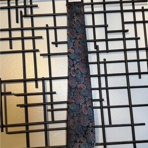 Pierre Balmain Paisley Tie - Blue and Red